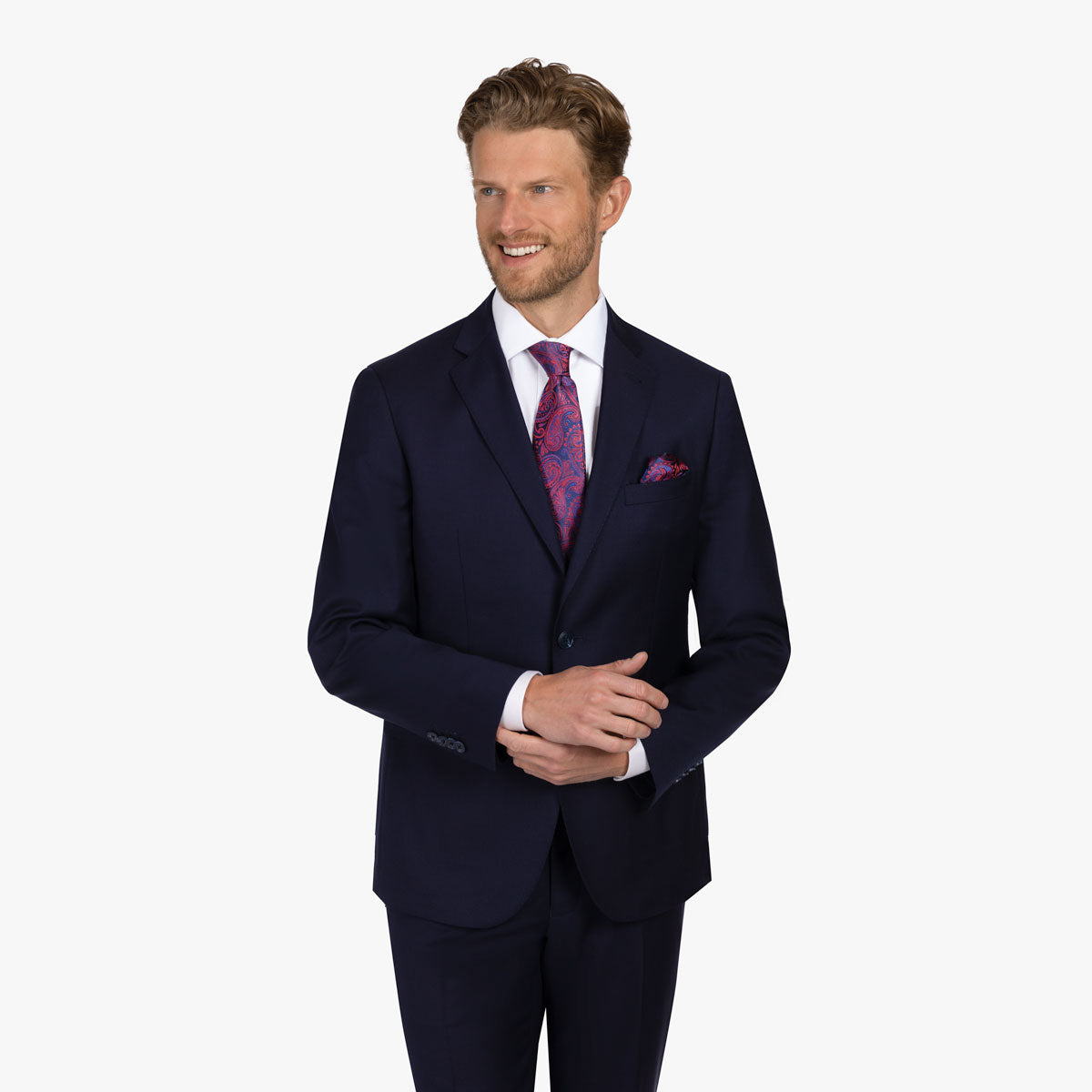 Mann im eleganten Anzug.