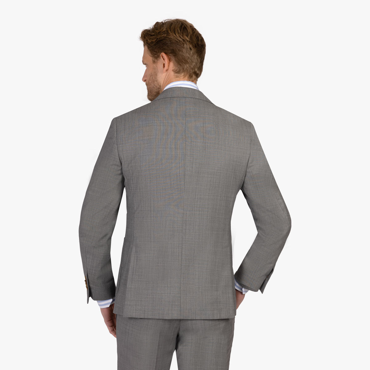 Anzug Havanna mit aufgesetzen Taschen in grau meliert grau/gemustert Bild 4