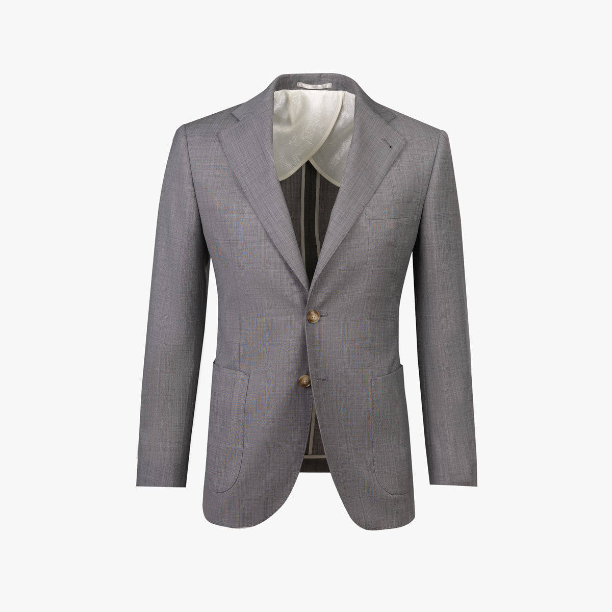 Anzug Havanna mit aufgesetzen Taschen in grau meliert grau/gemustert Bild 9