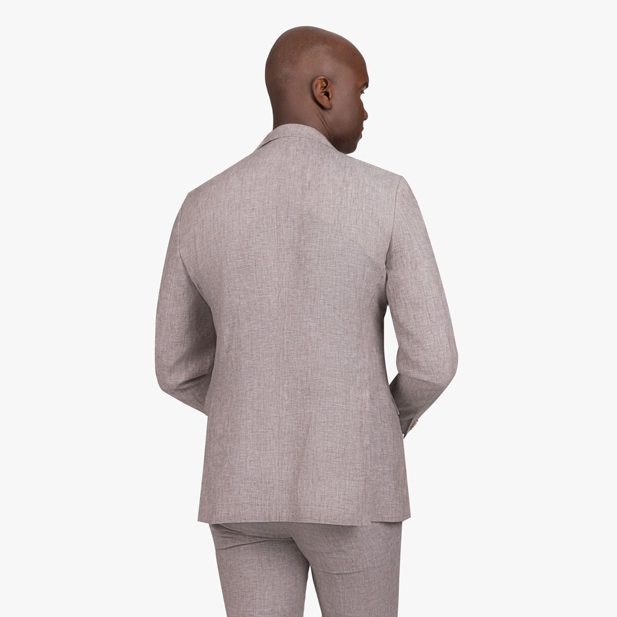 Anzug Pesaro aus 100% Leinen in hellbeige hellbraun Bild 3