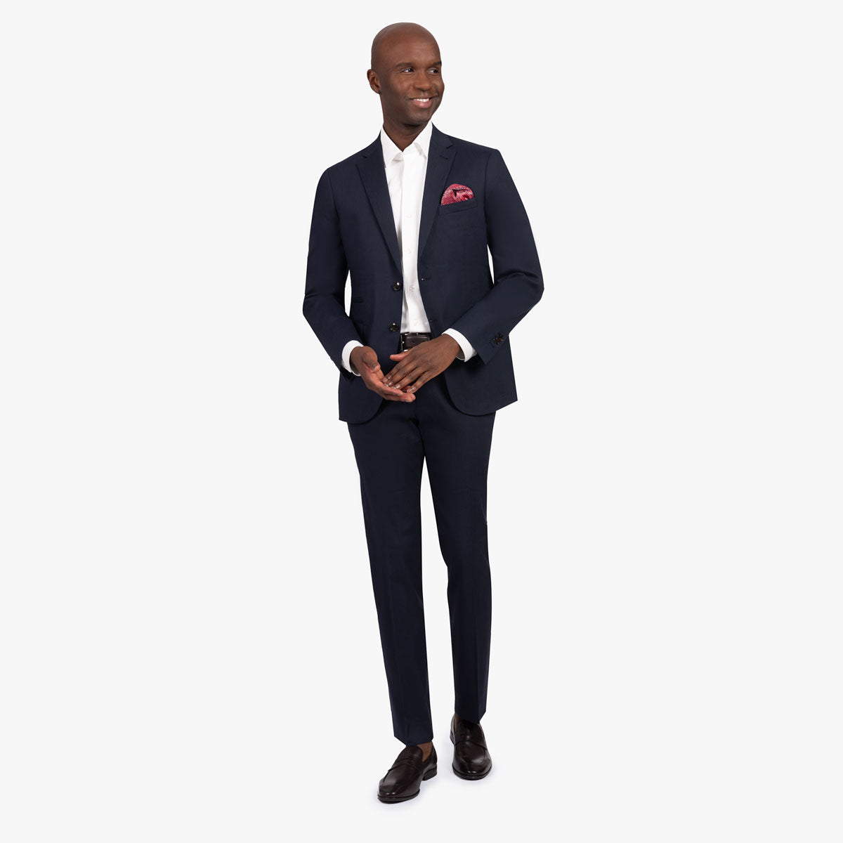 Anzug Pesaro aus Leinen in dunkelblau dkl. blau Bild 1