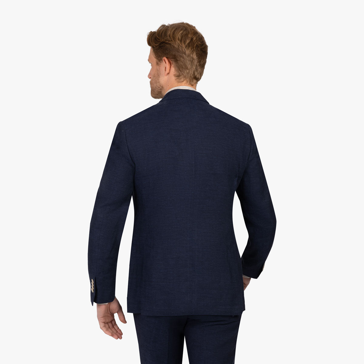 Anzug Prato aus Leinen/Polyester in blau blau Bild 5