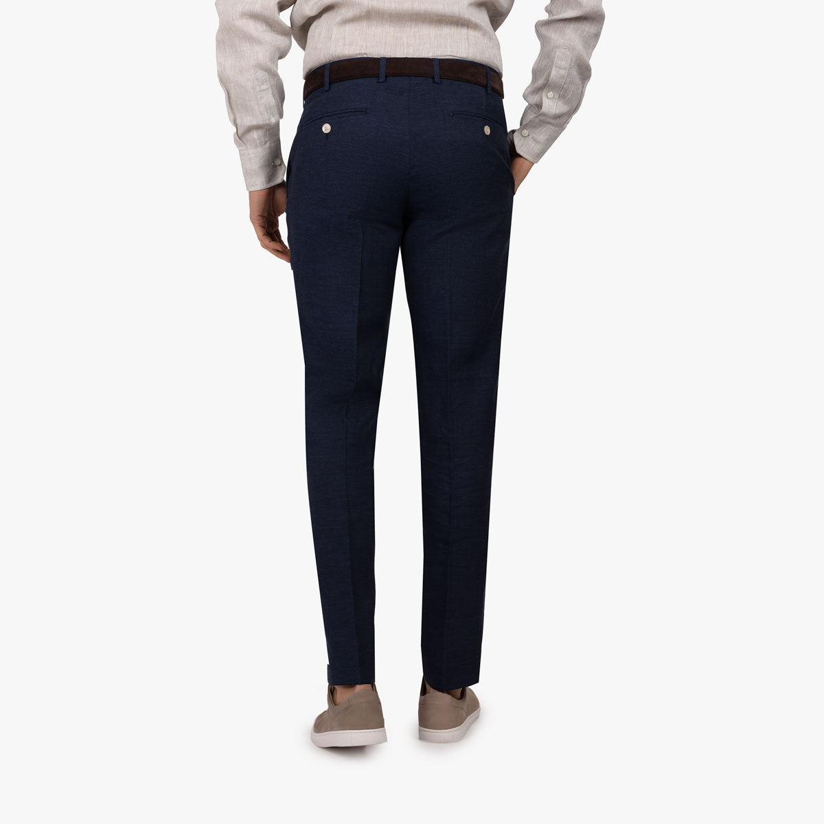 Anzug Prato aus Leinen/Polyester in blau blau Bild 8