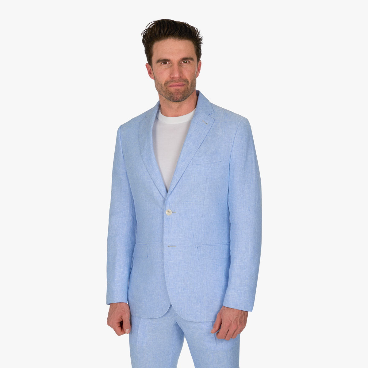 Anzug Prato in Hellblau aus Leinen hellblau Bild 2