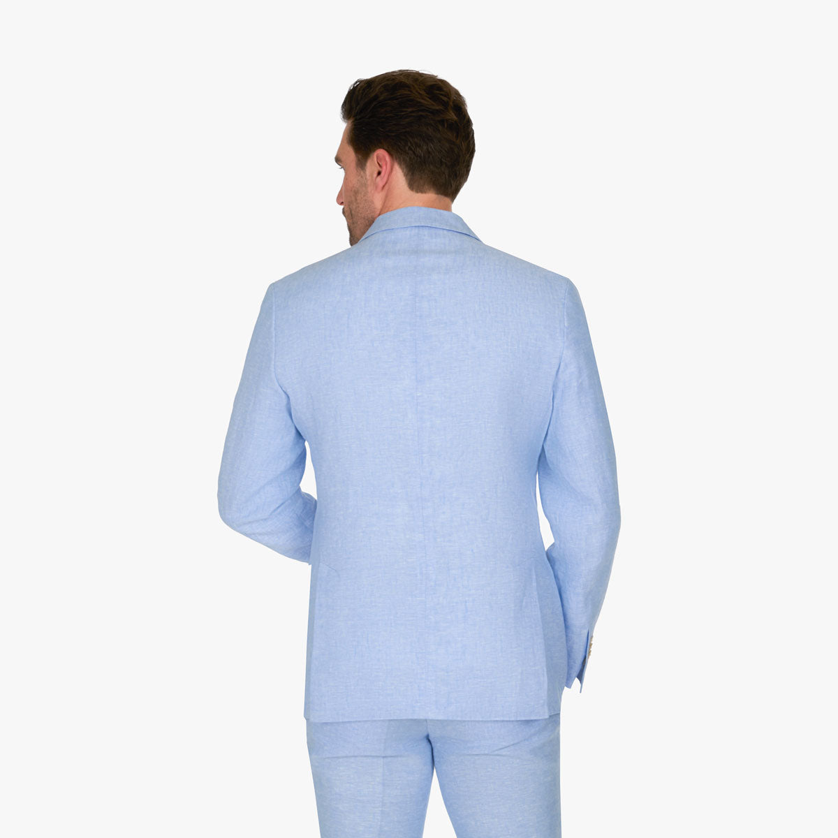 Anzug Prato in Hellblau aus Leinen hellblau Bild 3