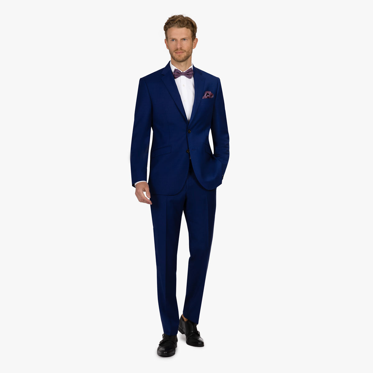 Anzug Prato mit schräg gestellten Taschen in royalblau royal Bild 11