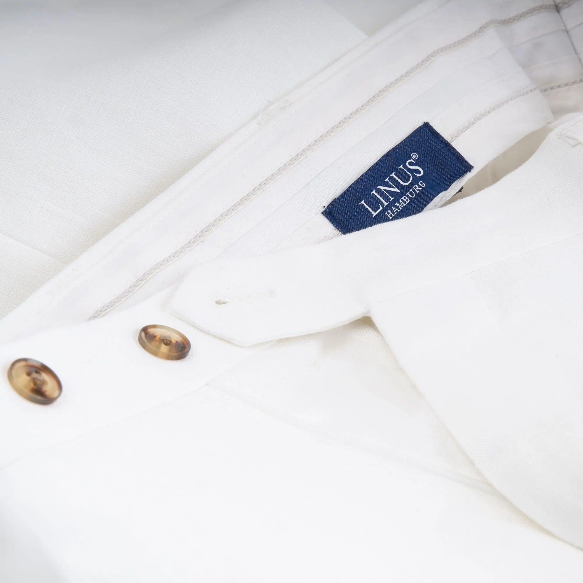 Baukastenhose Siena aus Leinen in Weiß weiss Bild 3
