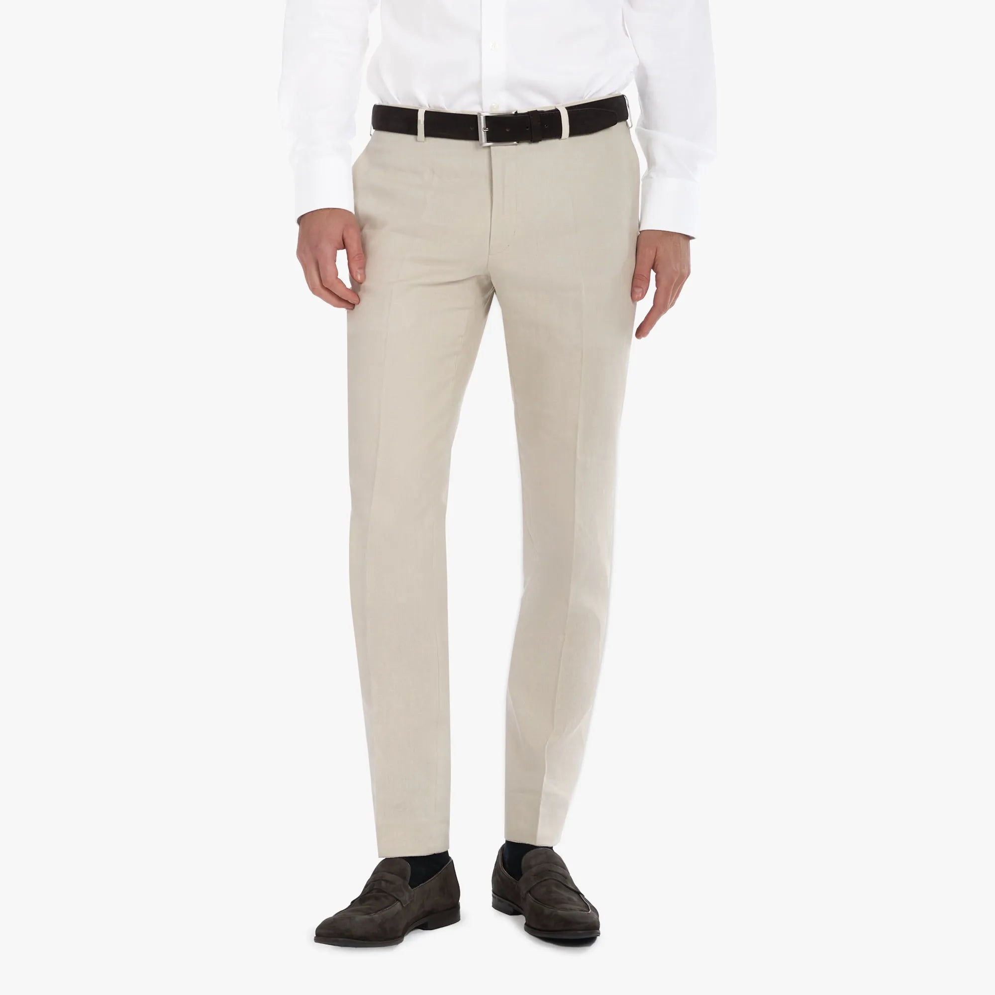 Baukastenhose Siena aus Leinen in Creme beige Bild 1