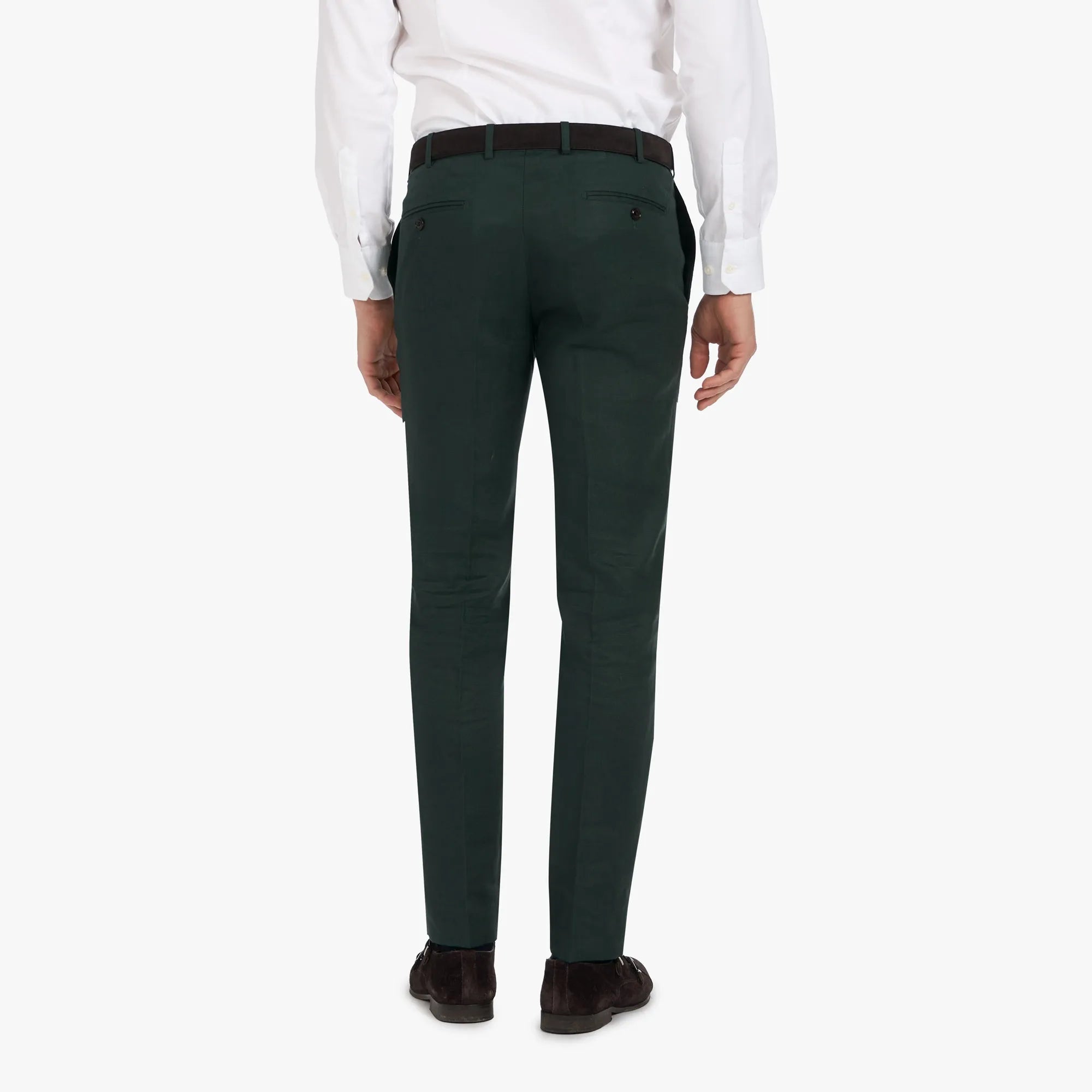 Baukastenhose Siena aus Leinen in Dunkelgrün dkl. grün Bild 2