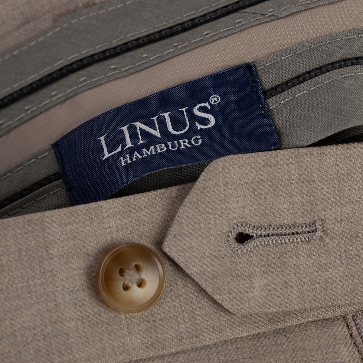 Baukastenhose Siena aus Schurwolle in beige beige Bild 2