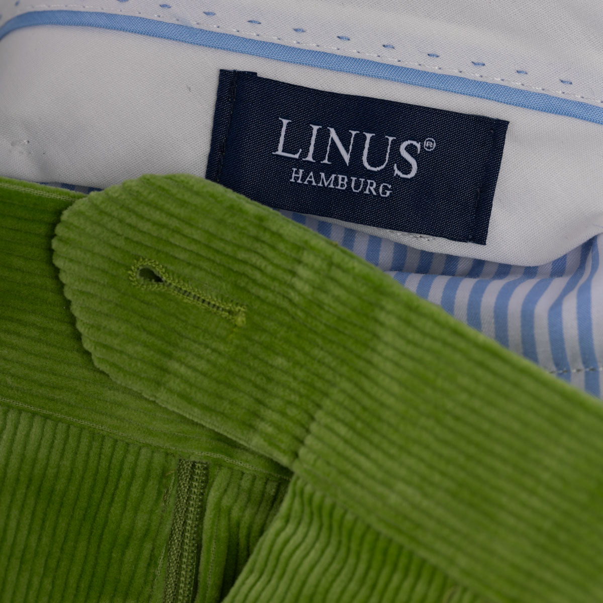 Baukastenhose Siena aus Feincord in grasgrün hellgrün Bild 3