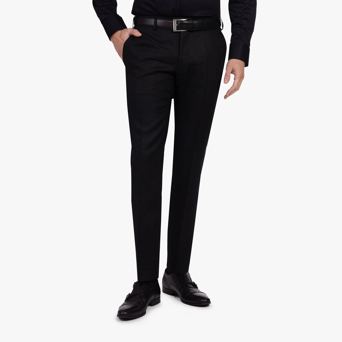 Baukastenhose Siena aus Leinen in schwarz schwarz Bild 1