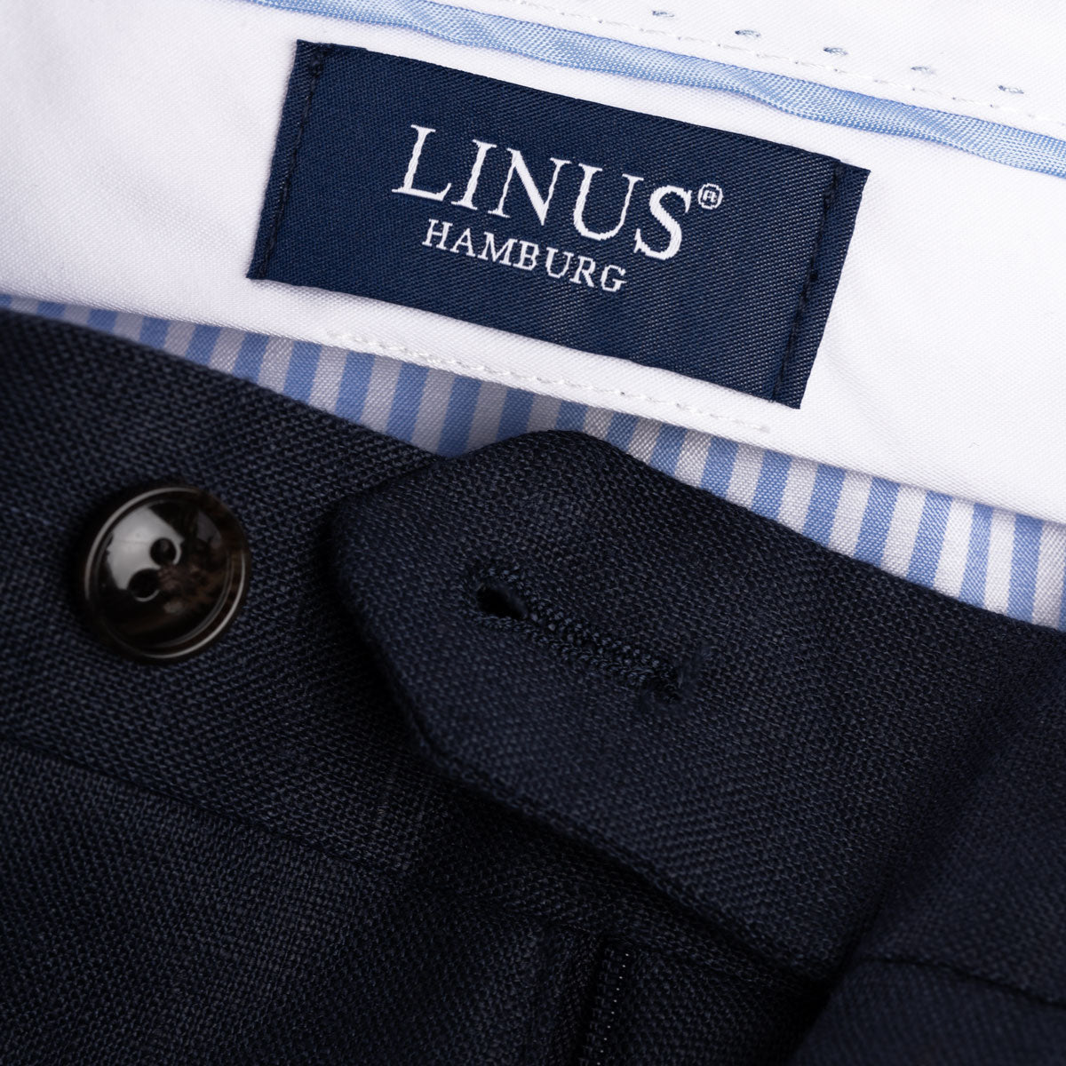 Baukastenhose Siena aus Leinen in dunkelblau dkl. blau Bild 3