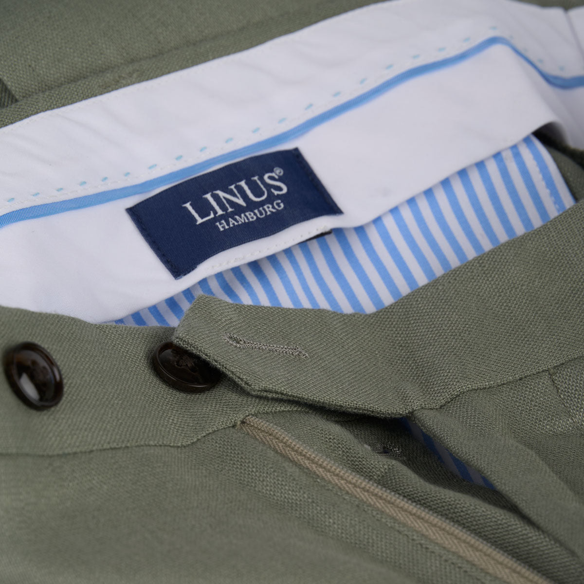 Baukastenhose Siena aus Leinen in Grün grün Bild 3