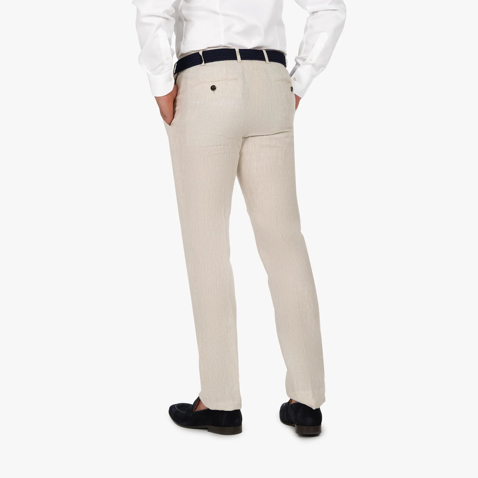 Baukastenhose Siena aus Leinen in hellbeige beige Bild 2