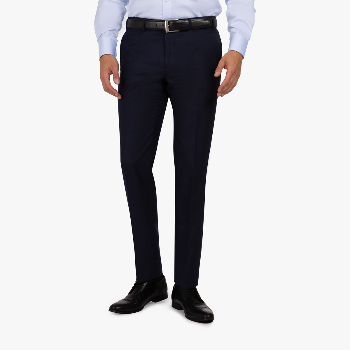 Baukastenhose Siena aus Wolle in mittelblau blau Bild 1