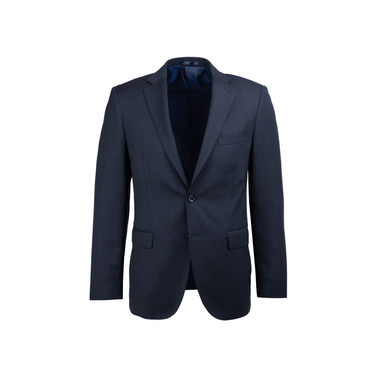 Baukastensakko Genf mit Birdseye-Struktur in blau blue Bild 5