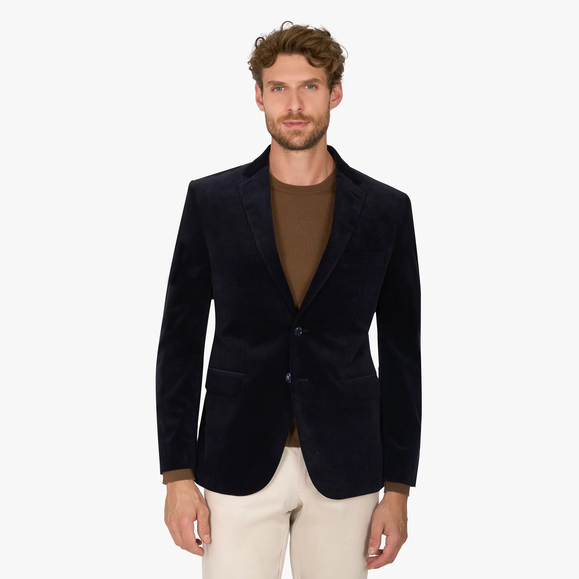 Sakko Genf aus Feincord in Dunkelblau dkl. blau Bild 1