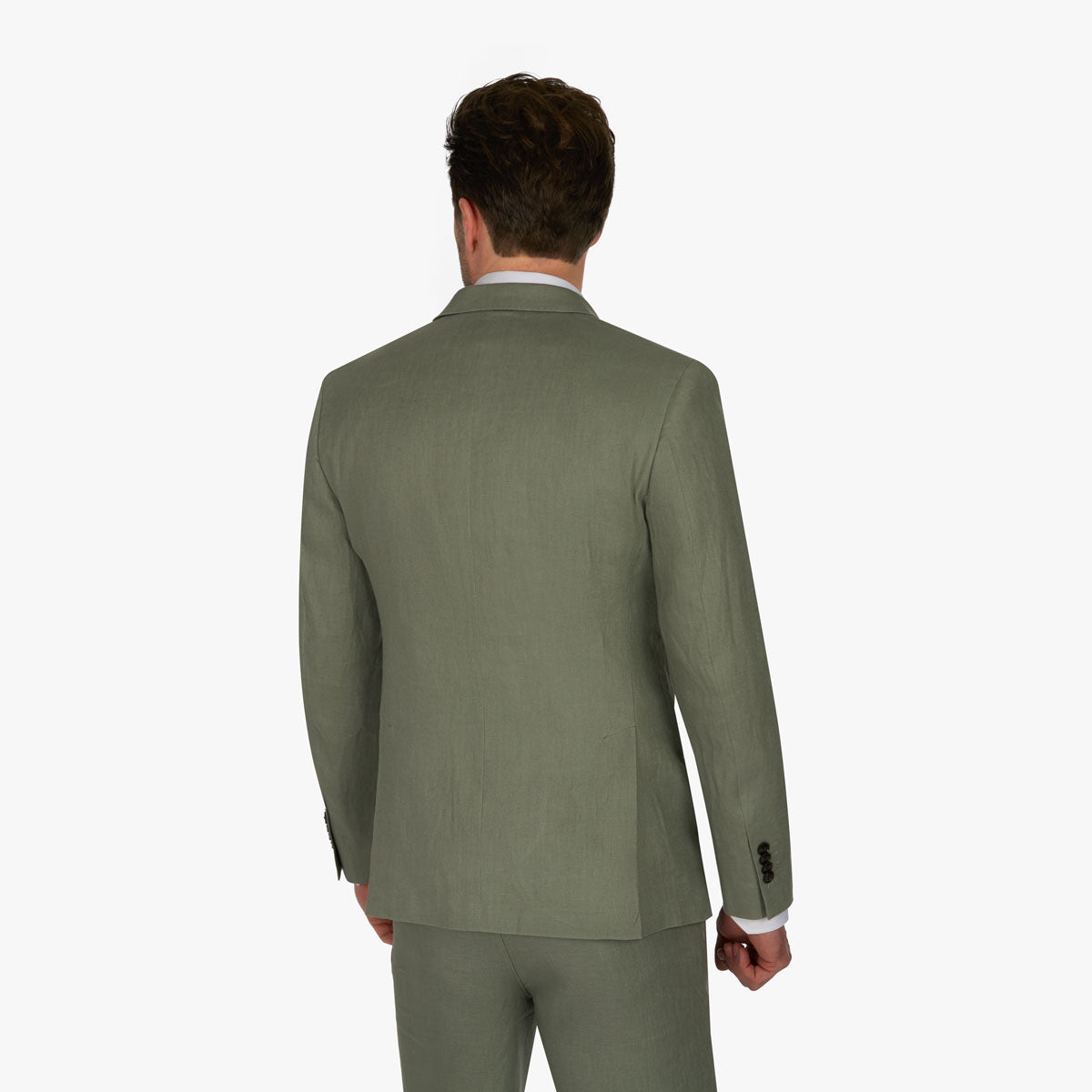 Baukastensakko aus reinem Leinen in hellgrün grün Bild 2