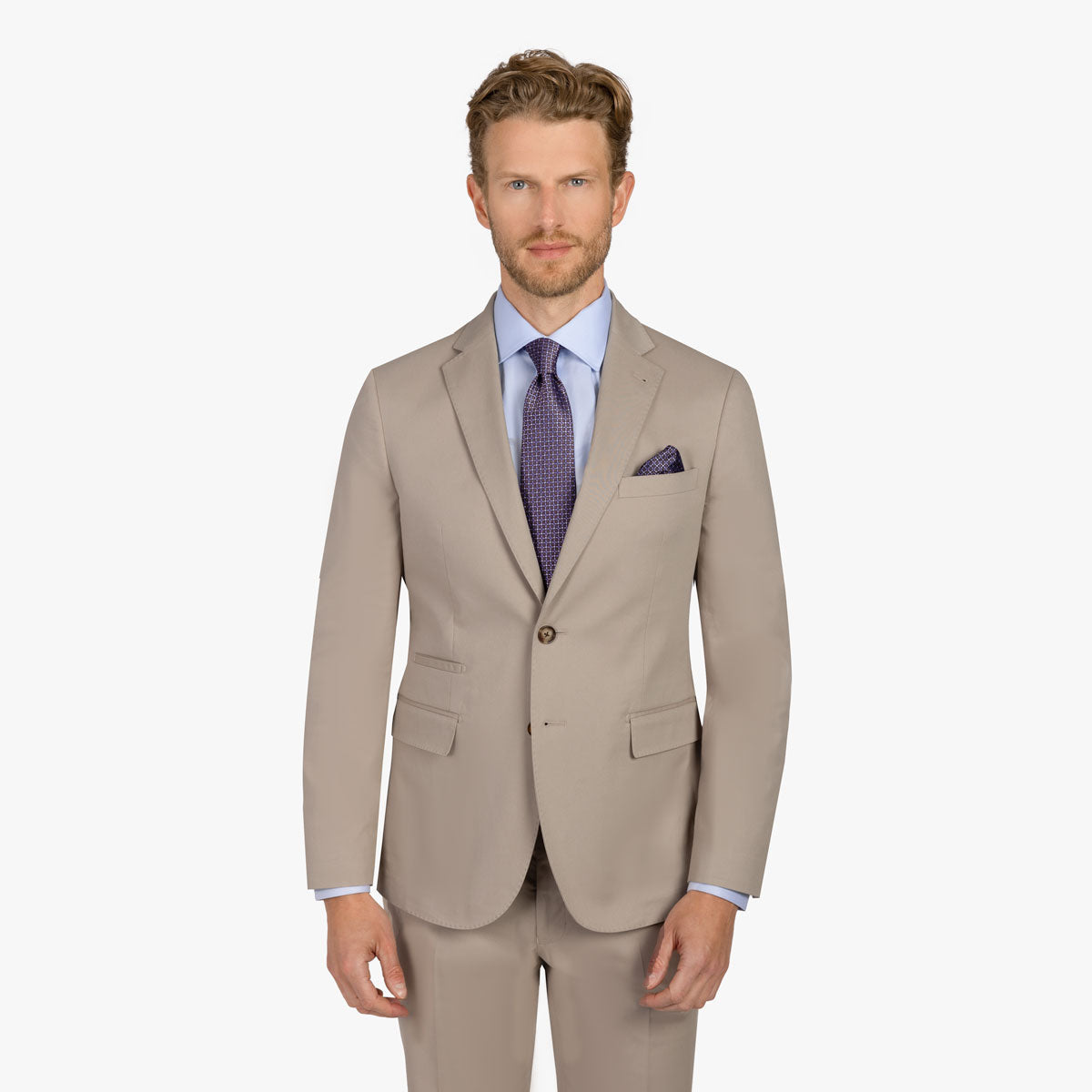 Baukastensakko Pesaro aus Baumwolle & Elasthan in beige beige Bild 1