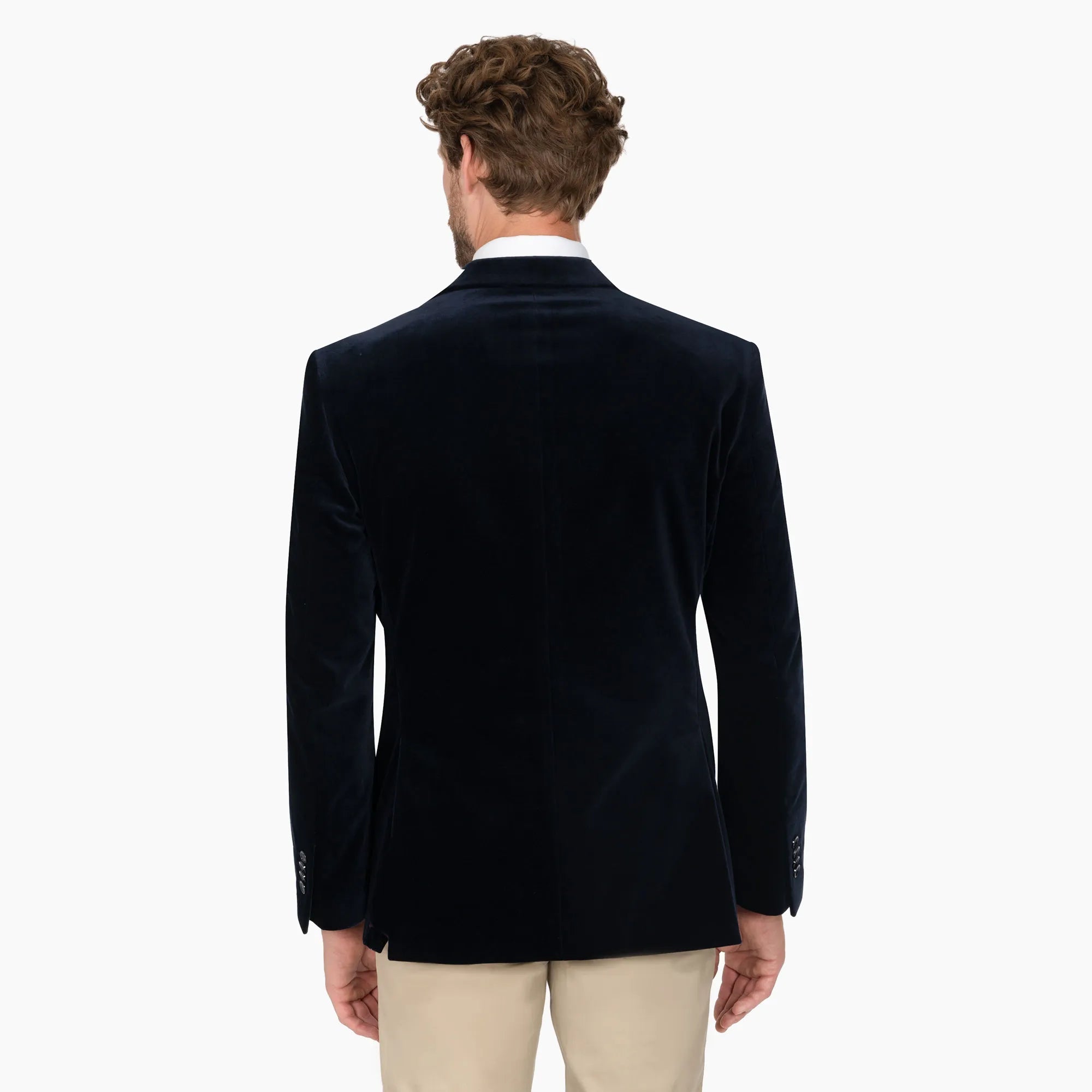 Smoking Sakko Prato aus Samt in Dunkelblau dkl. blau Bild 2