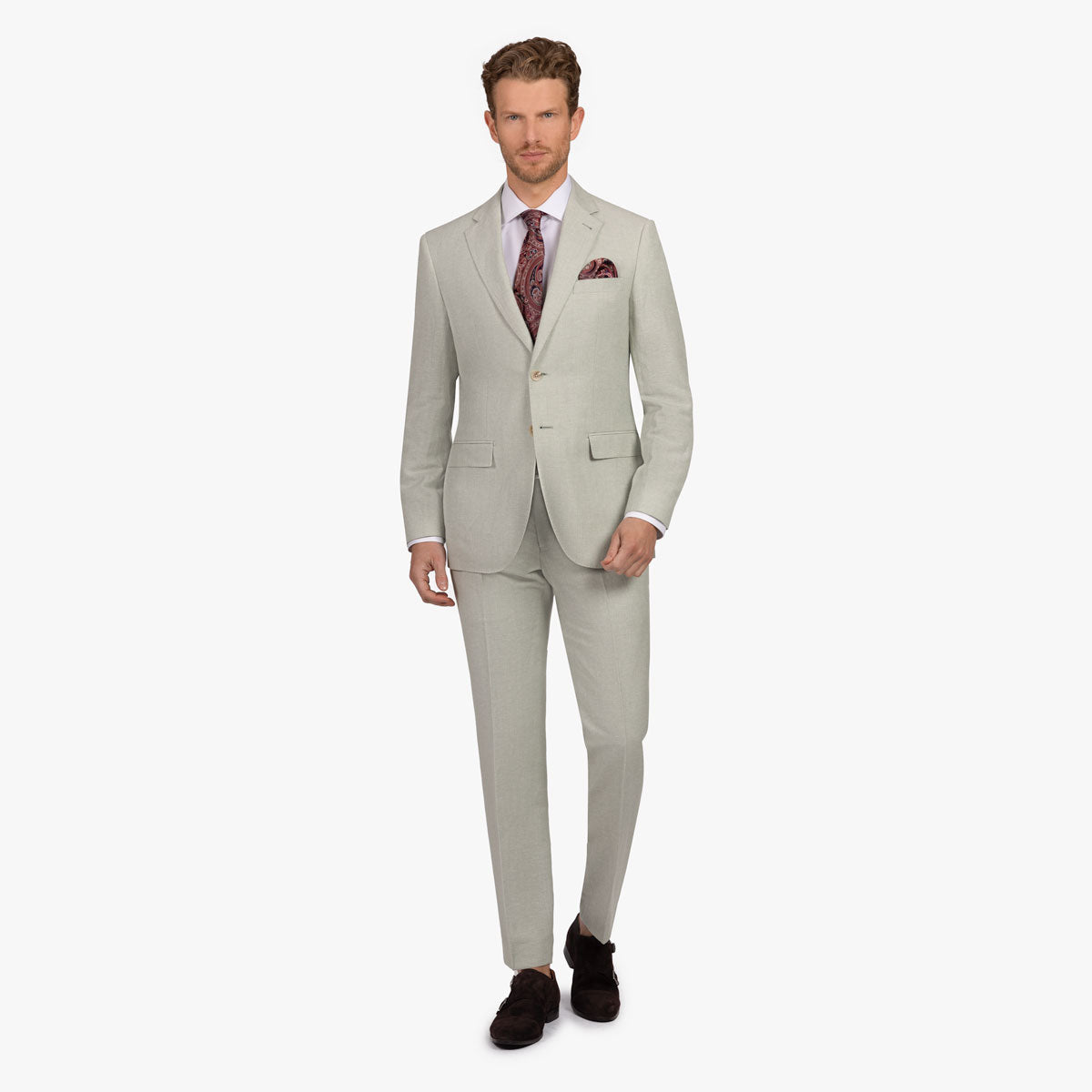 Baukastensakko Prato aus Baumwolle/Leinen in hellgrün hellgrün Bild 1