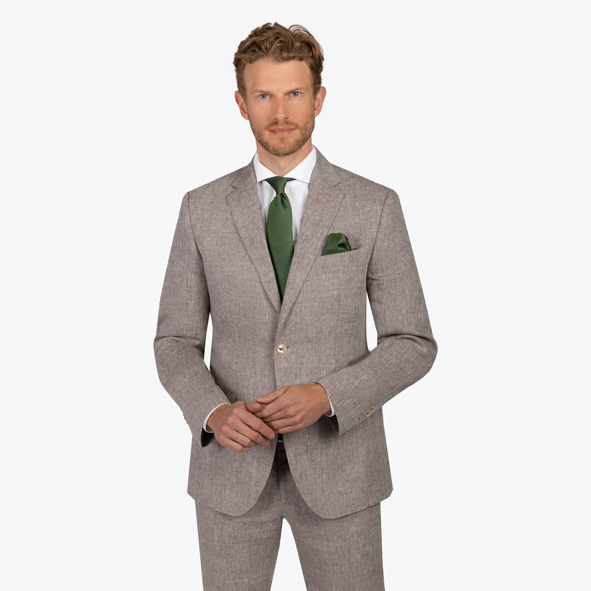 Baukastensakko Prato aus Leinen in beige meliert beige Bild 1