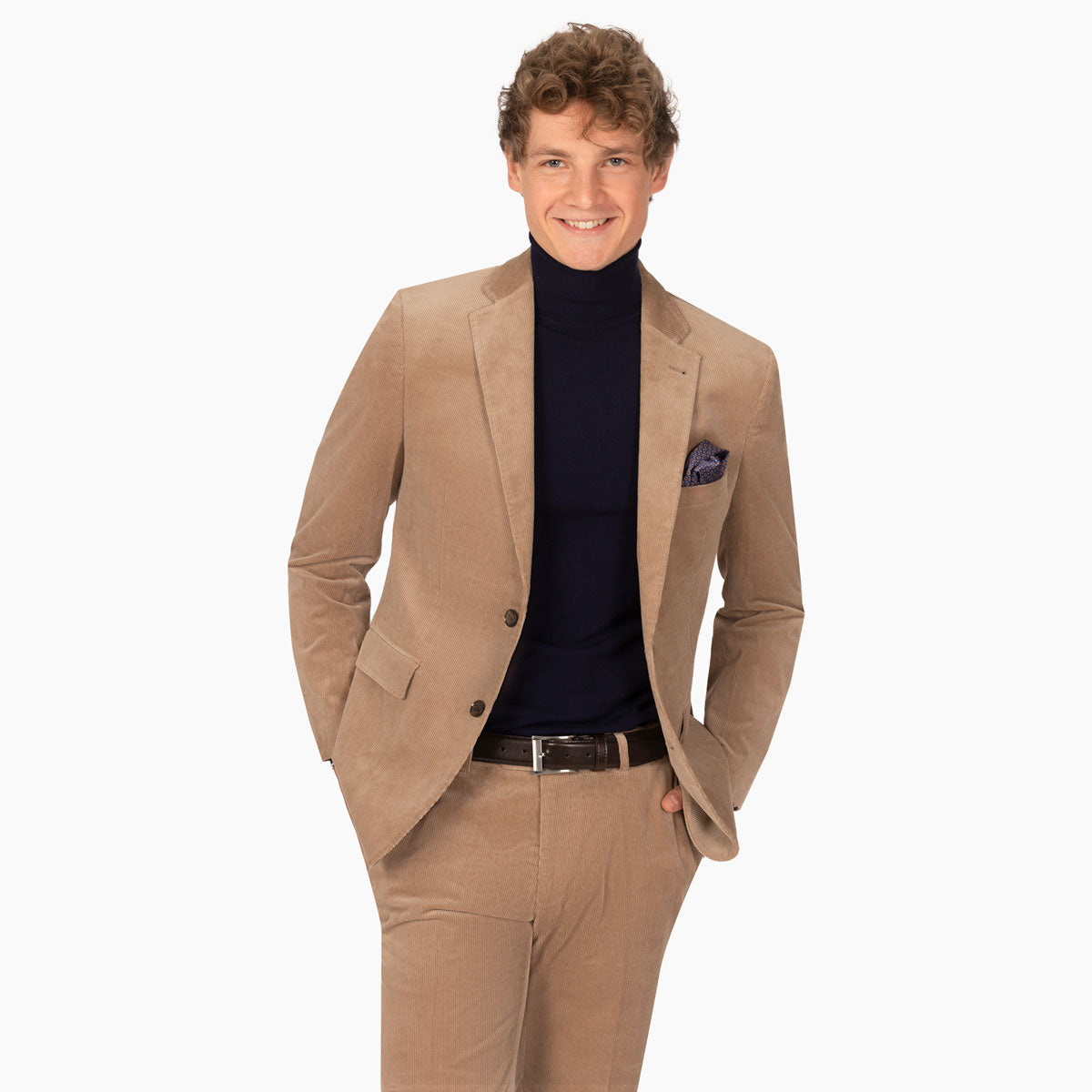 Sakko Genf aus Feincord in Cognac cognac Bild 1