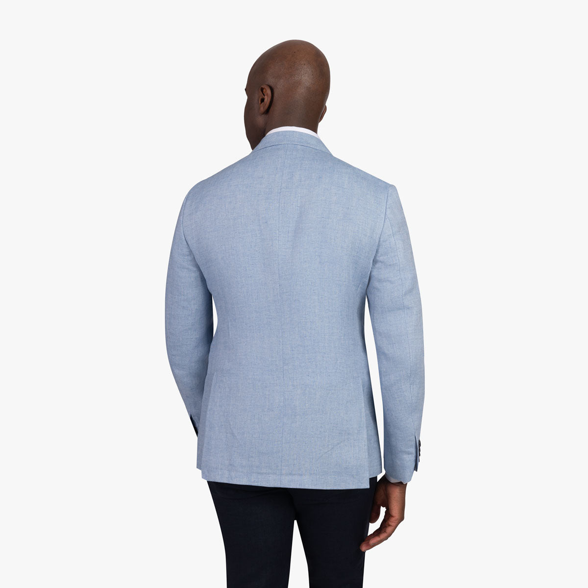 Sakko Genf aus reinem Leinen in hellblau hellblau/gemustert Bild 2