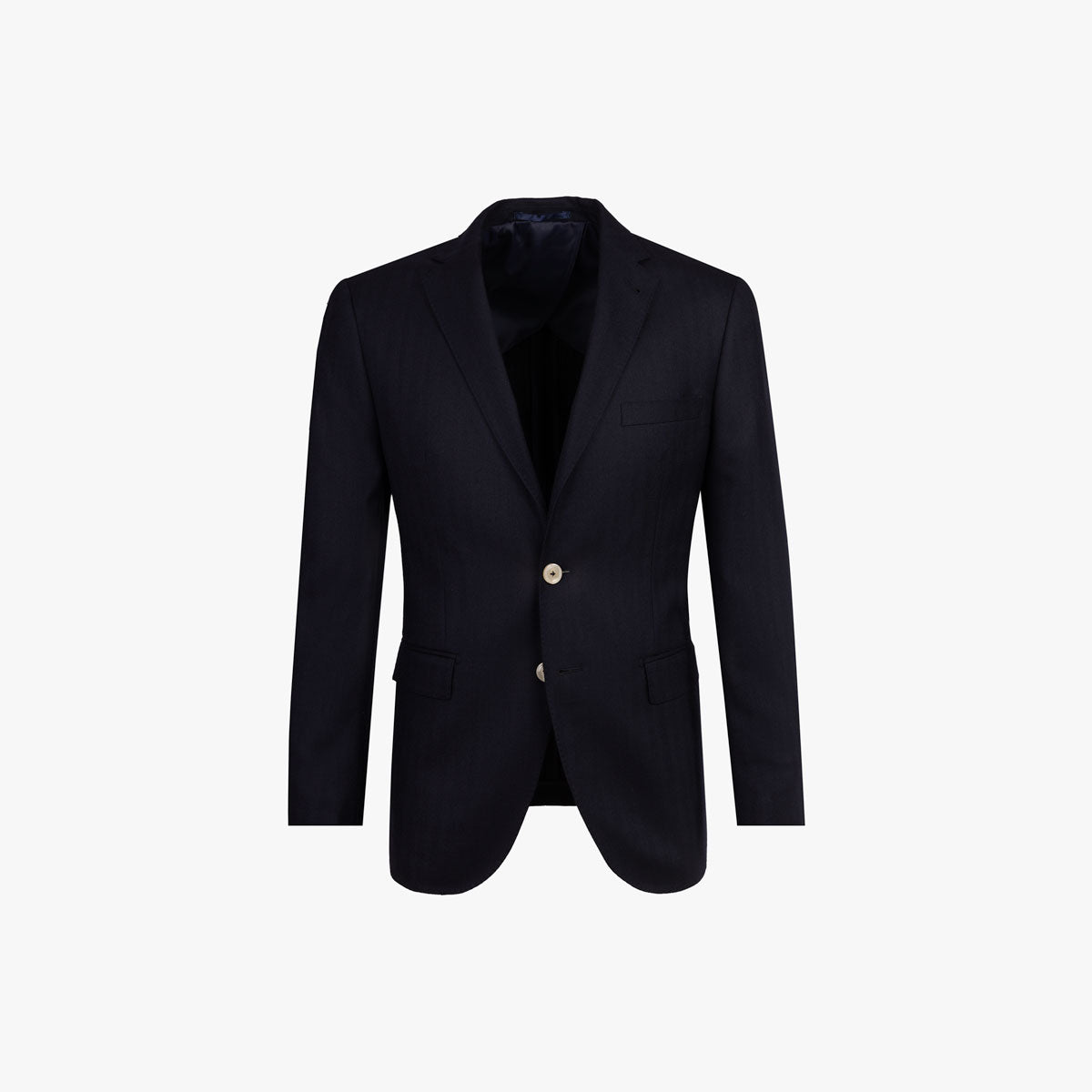 Sakko Genf aus Schurwolle mit Fischgrat in blau blau gemustert Bild 5