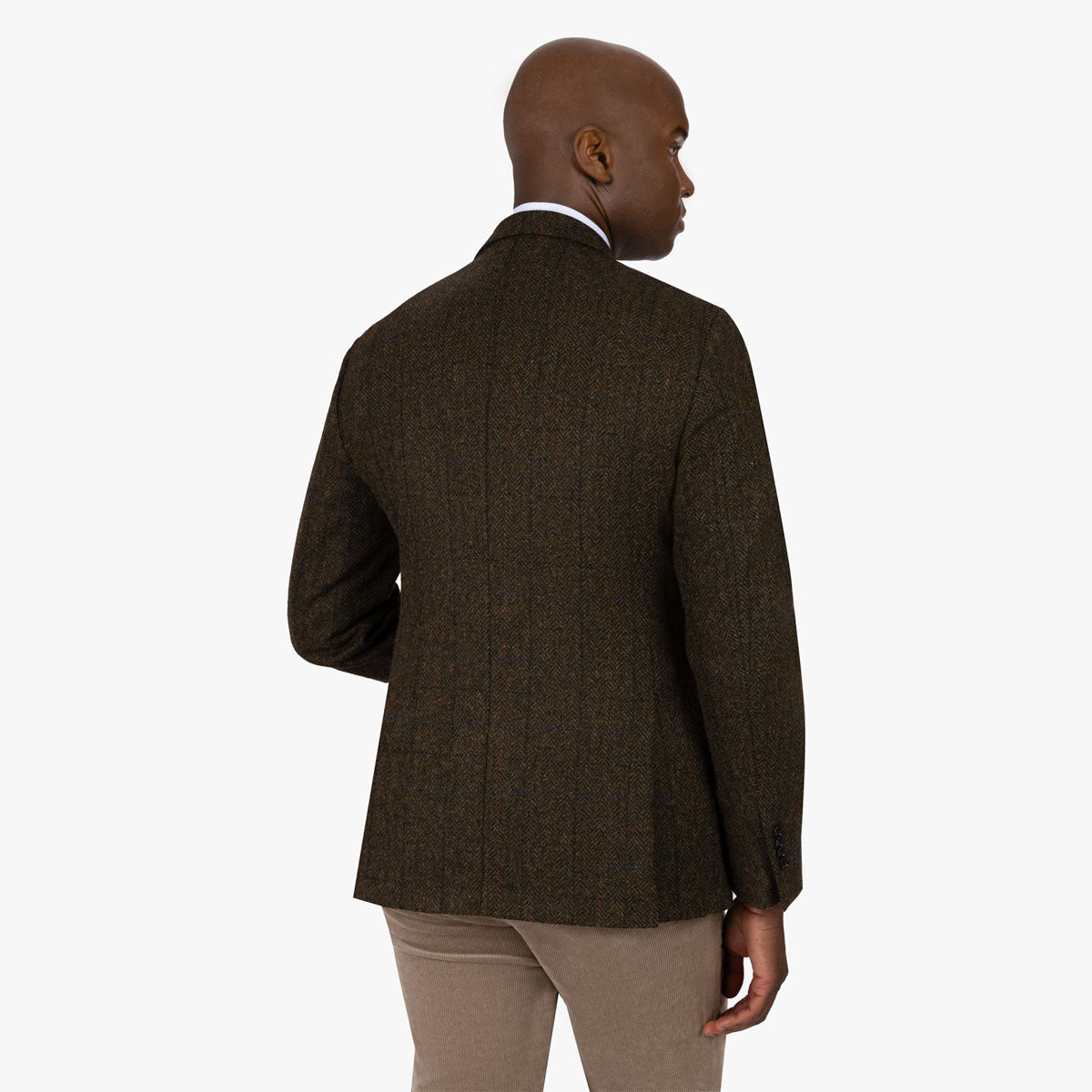 Sakko Genf aus Schurwolle mit Fischgrat in grün grün Bild 3