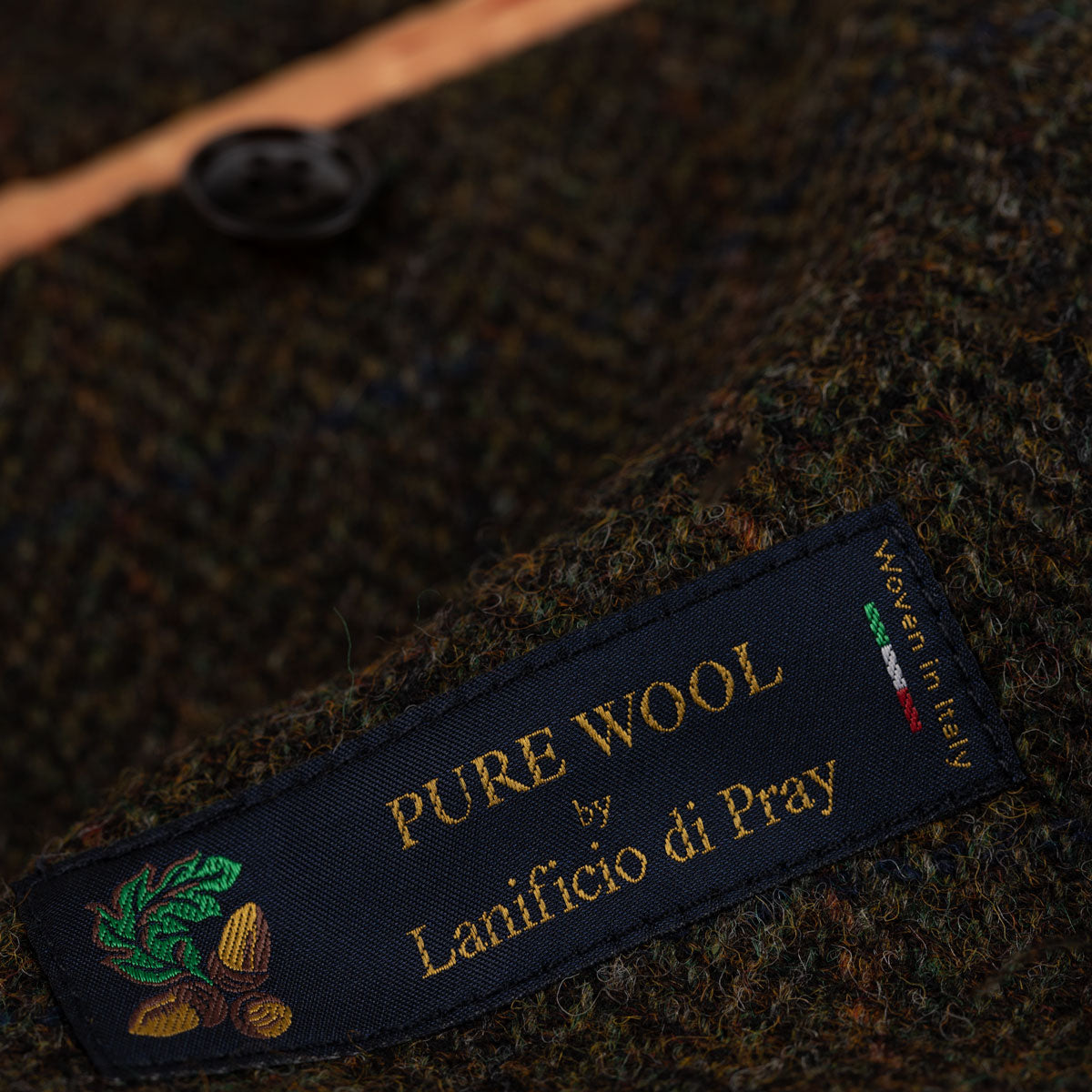 Sakko Genf aus Schurwolle mit Fischgrat in grün grün Bild 6