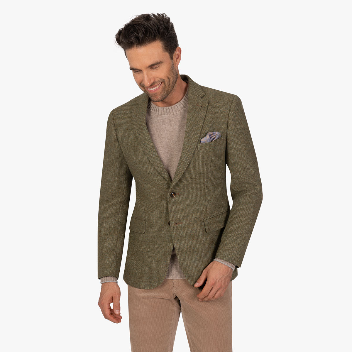 Sakko Genf aus Wollmischung in Grün grün Bild 1