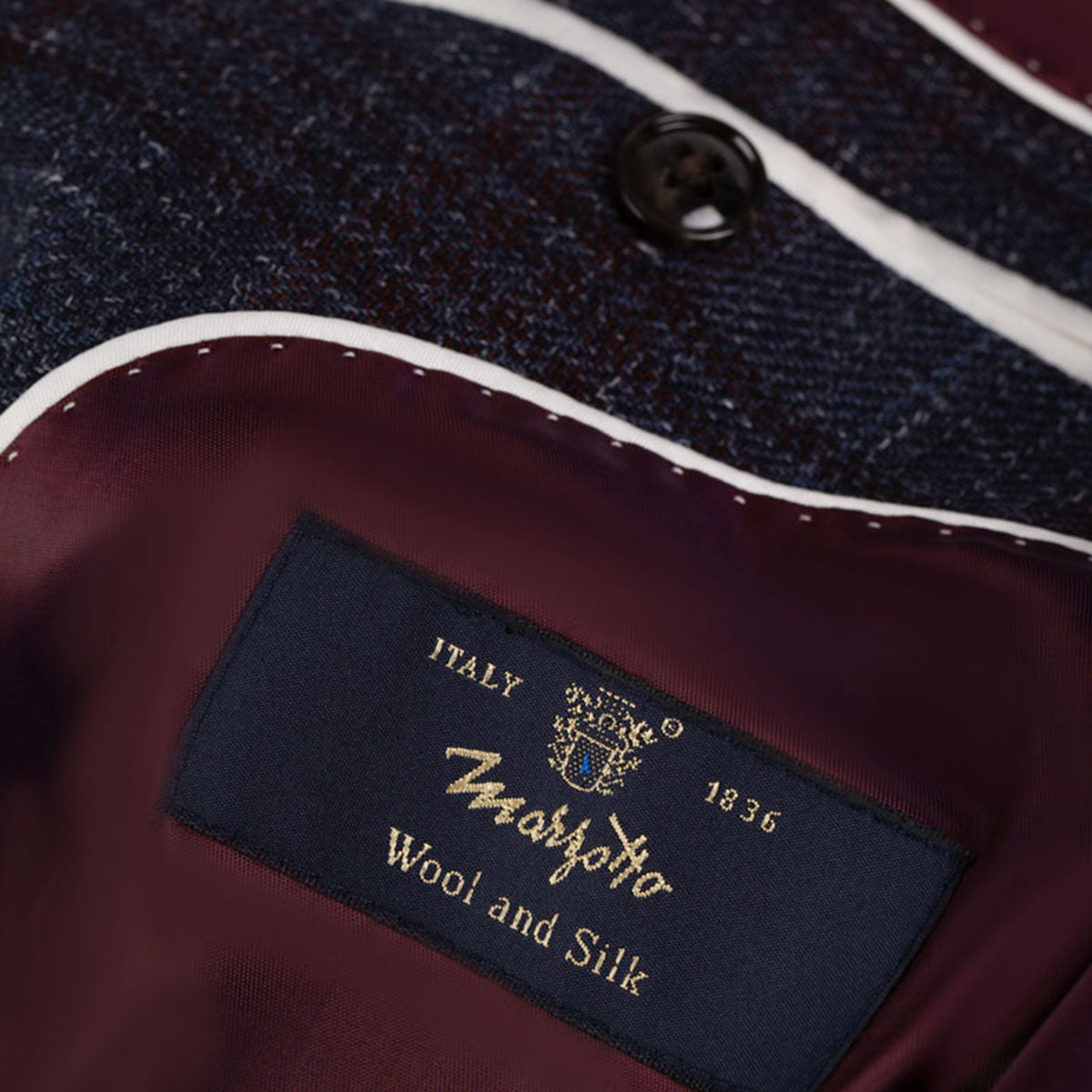 Sakko Genf mit dunkelrotem Karo in blau blau/karo Bild 4