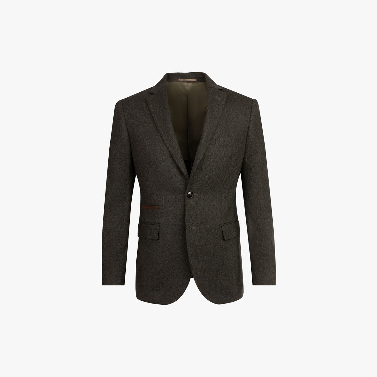 Sakko Pesaro aus Schurwolle mit Fischgrat in grün grün Bild 5