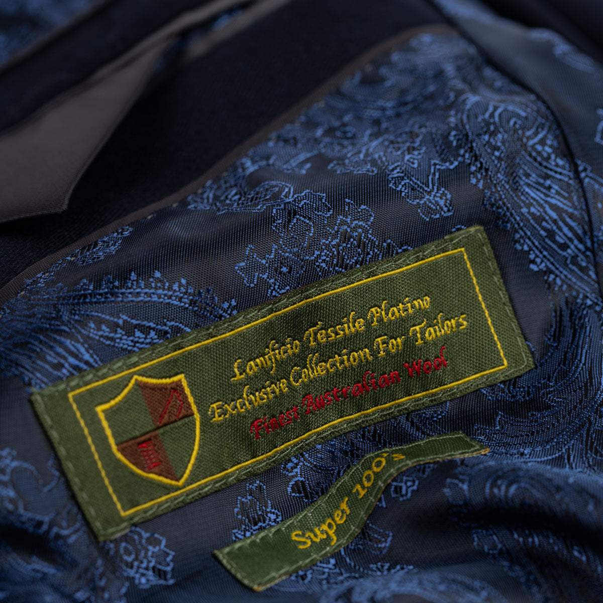 Sakko Pesaro aus Wolle mit italienischer Schulter in mittelblau blau Bild 6