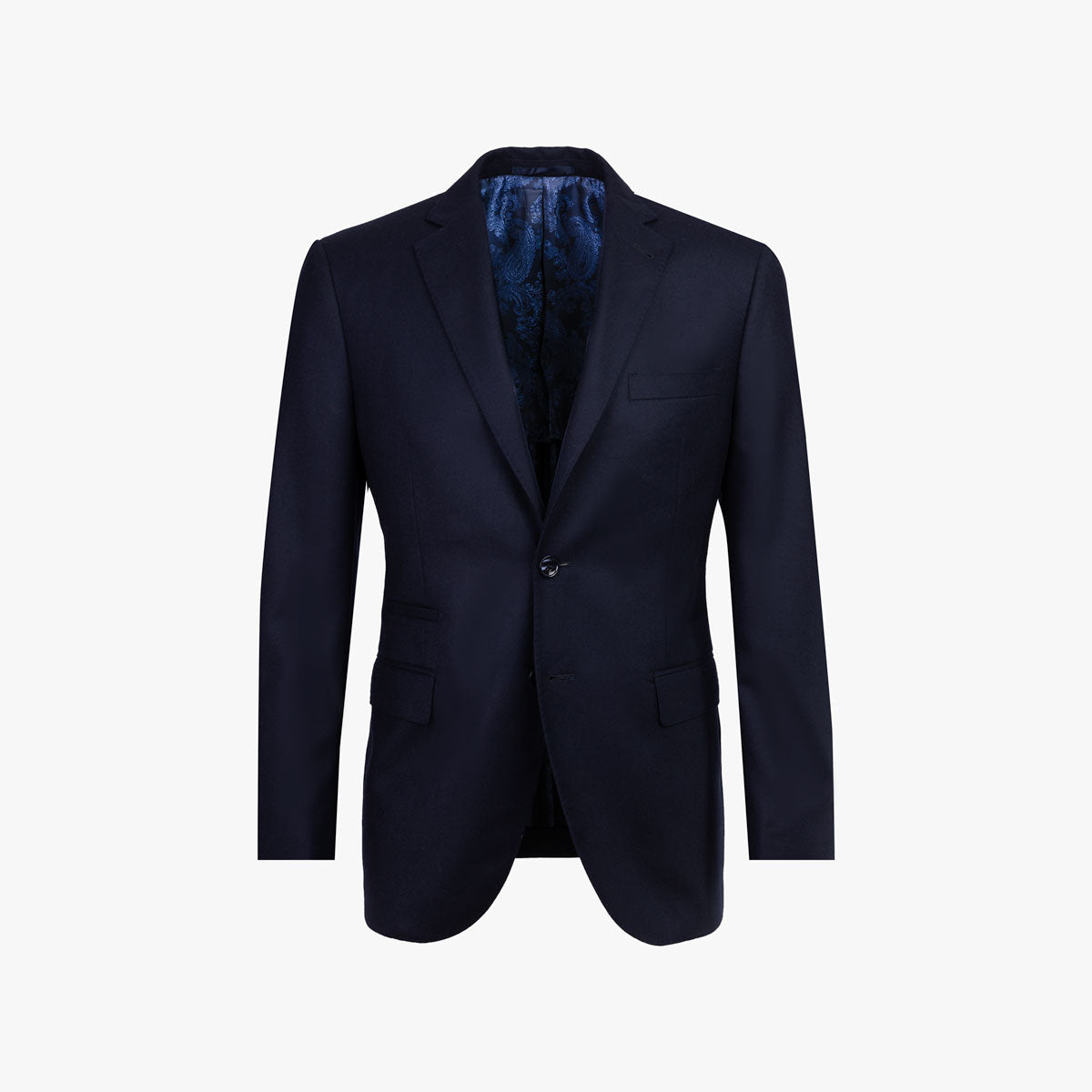 Sakko Pesaro aus Wolle mit italienischer Schulter in mittelblau blau Bild 7