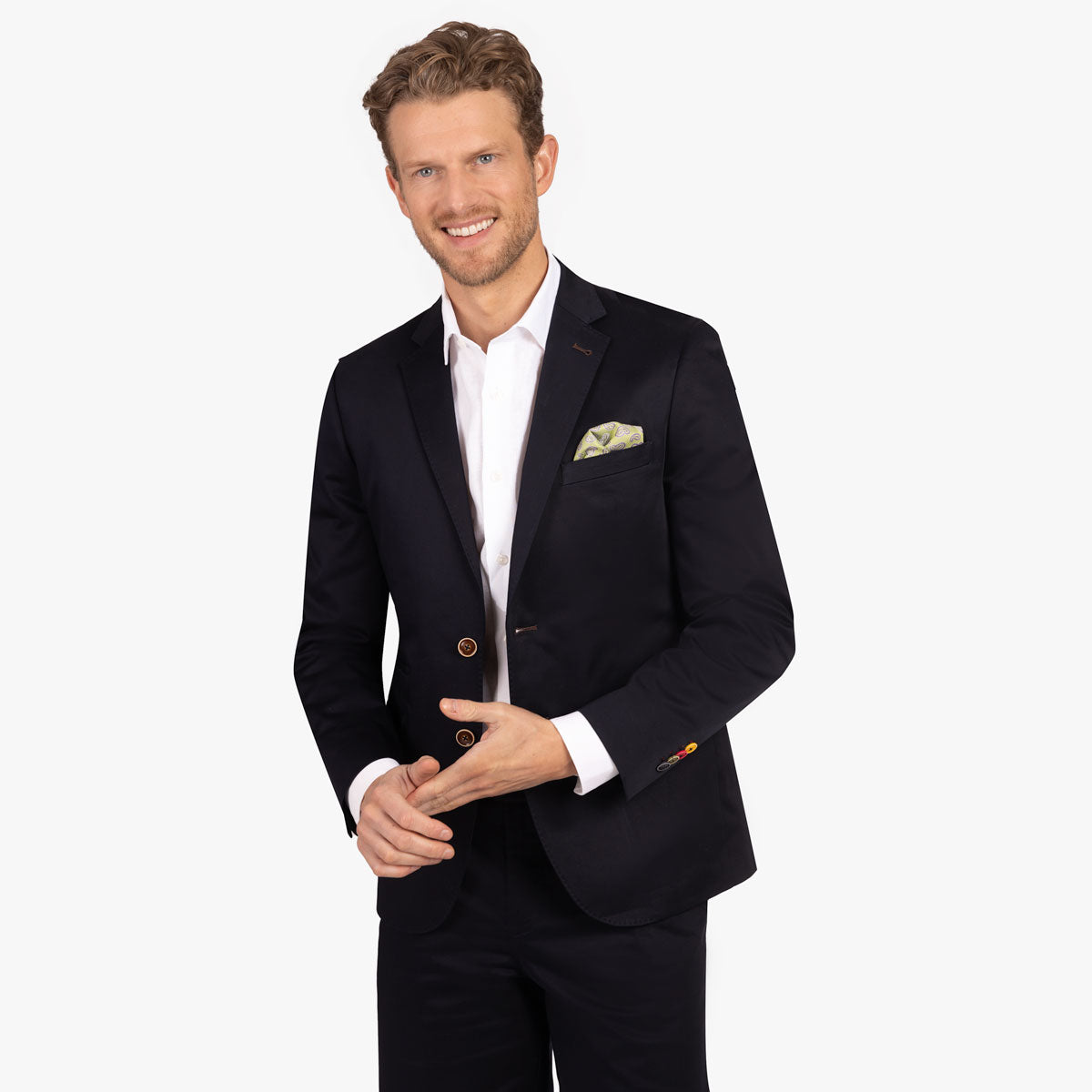 Sakko Pesaro in dunkelblau mit bunten Knöpfen dkl. blau Bild 1