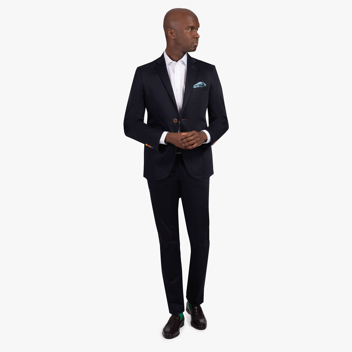 Sakko Pesaro in dunkelblau mit bunten Knöpfen dkl. blau Bild 3