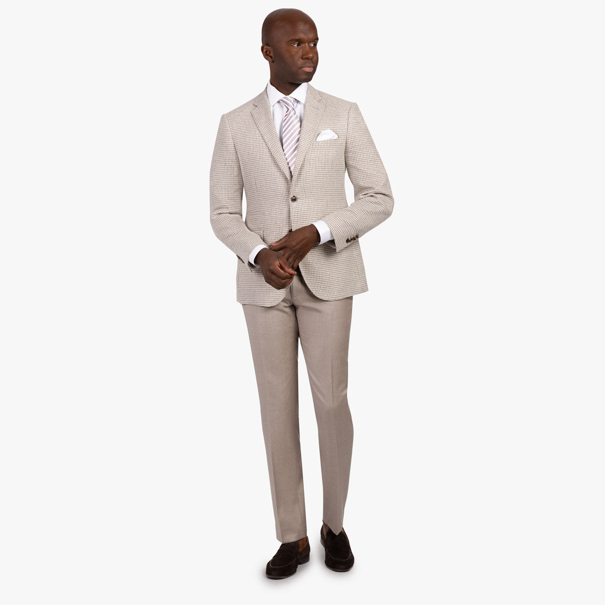 Sakko Pesaro mit Hahnentritt in beige beige/gemustert Bild 6