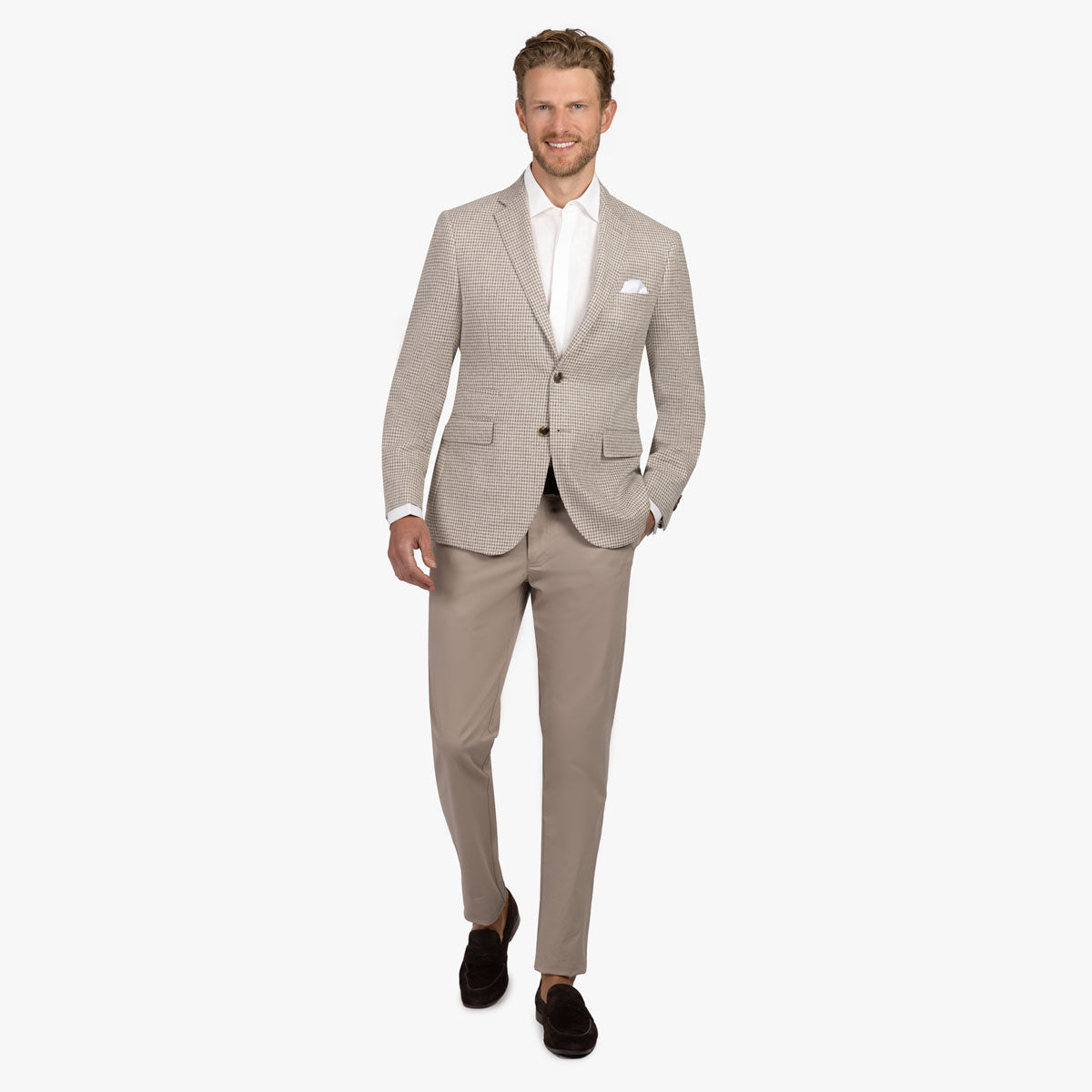 Sakko Pesaro mit Hahnentritt in beige beige/gemustert Bild 8