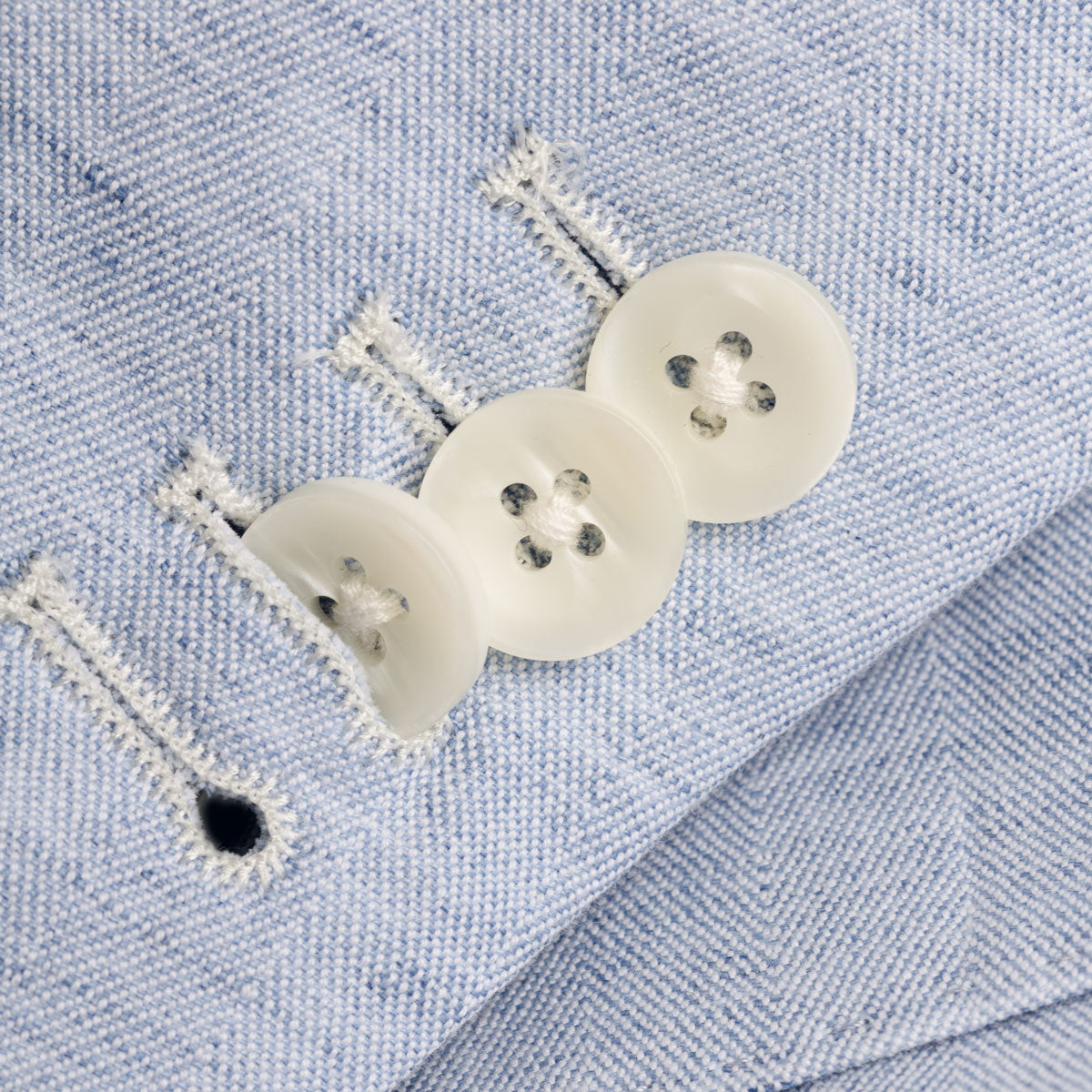 Sakko Prato aus Baumwolle/Leinen in hellblau hellblau/gemustert Bild 5