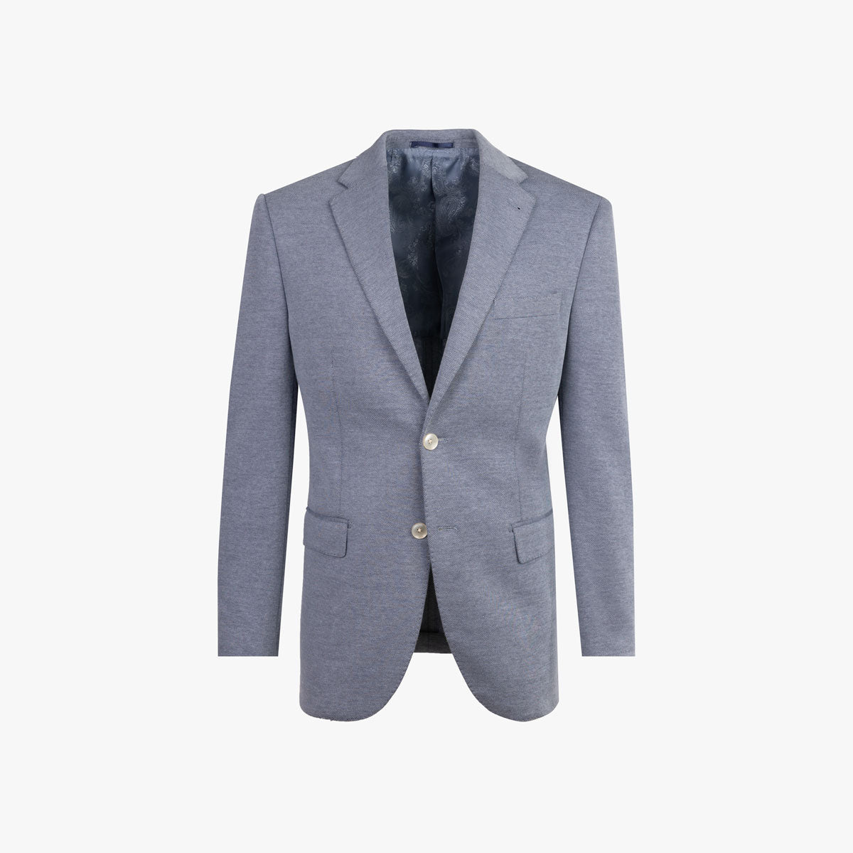 Sakko Prato aus Jersey in Blau blau Bild 7