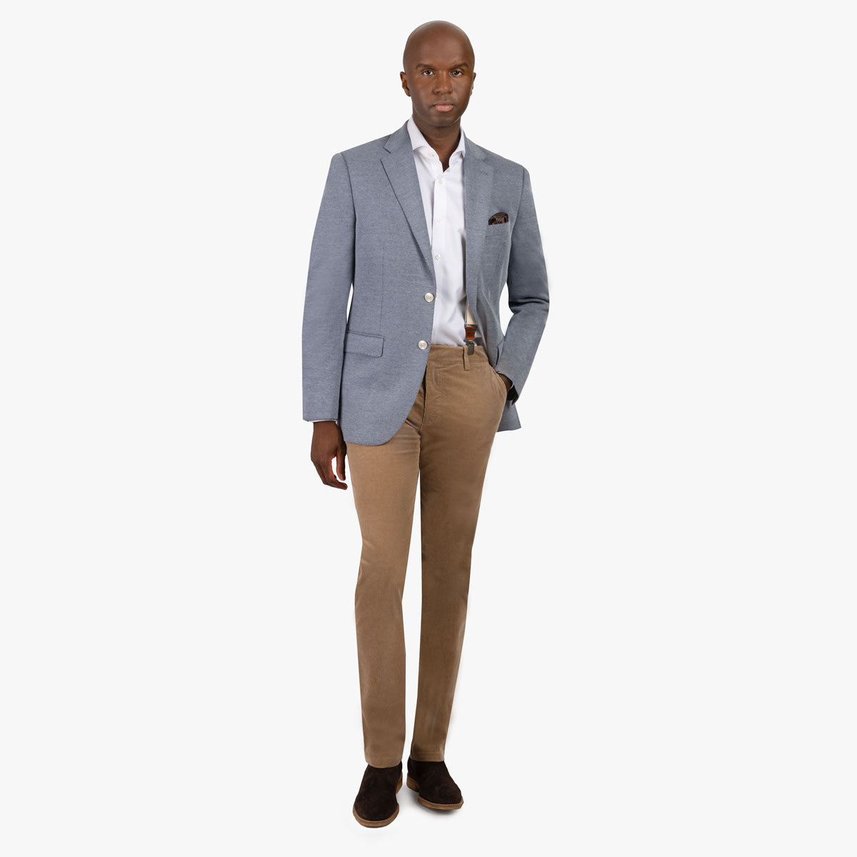 Sakko Prato aus Jersey in Blau blau Bild 8