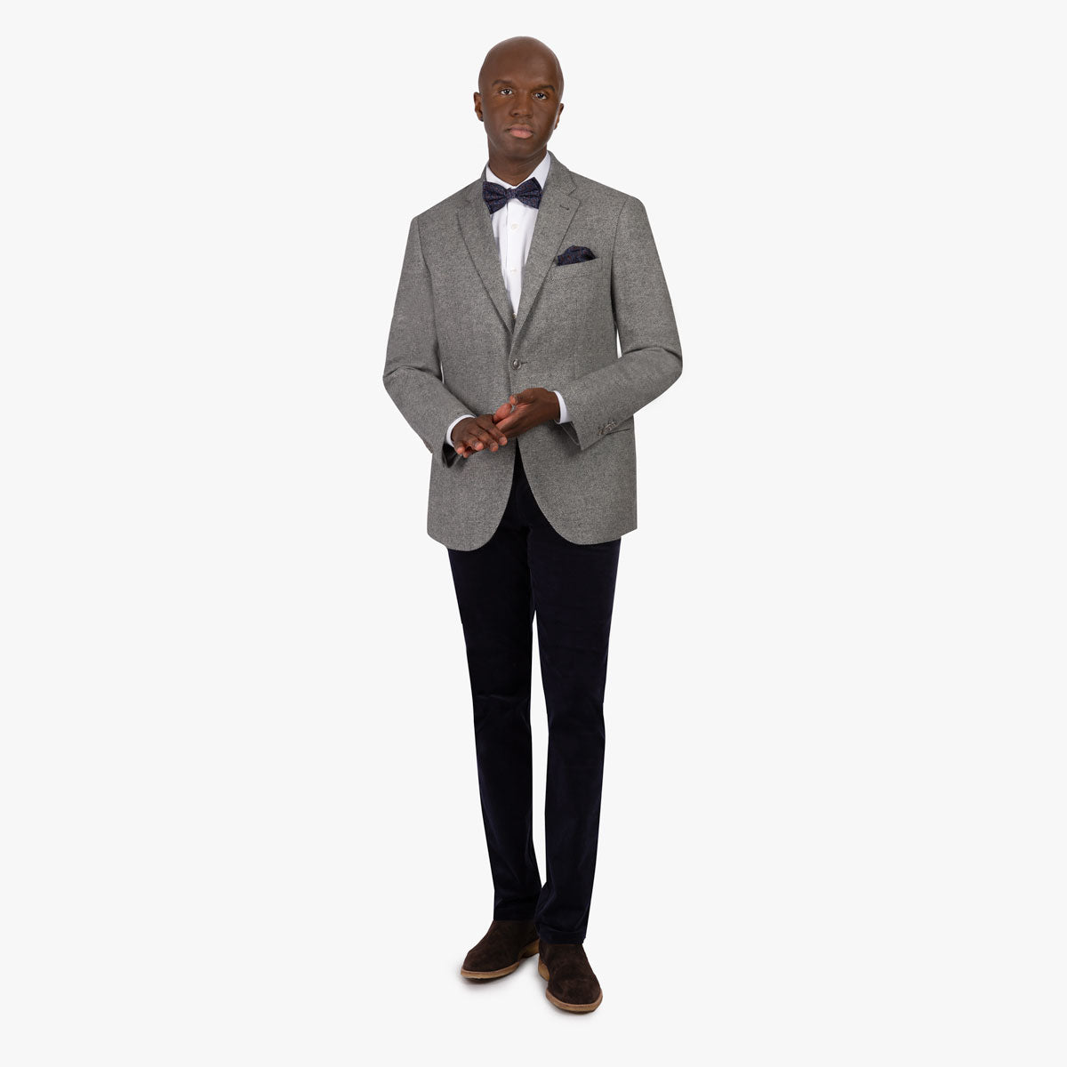 Sakko Prato aus Merino mit Fischgrat in grau grün Bild 8