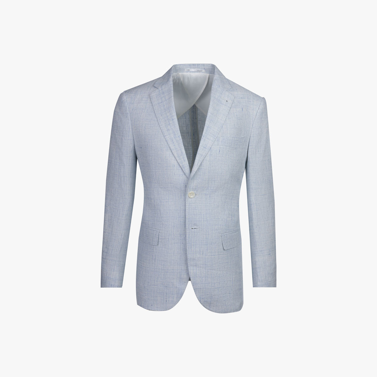 Sakko Prato aus reinem Leinen in hellblau hellblau Bild 3