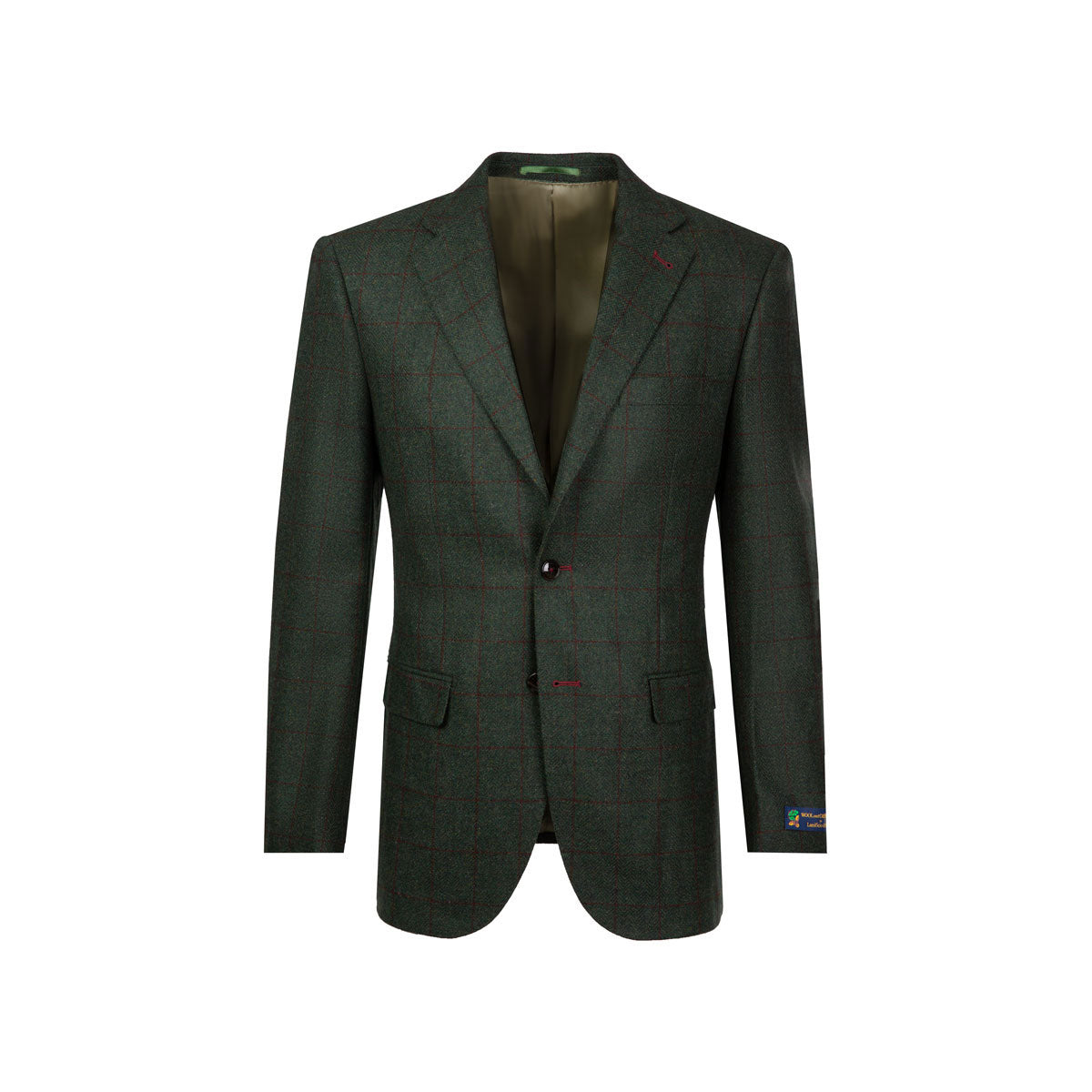 Sakko Prato mit Fensterkaro in dunkelgrün dkl. grün Bild 5