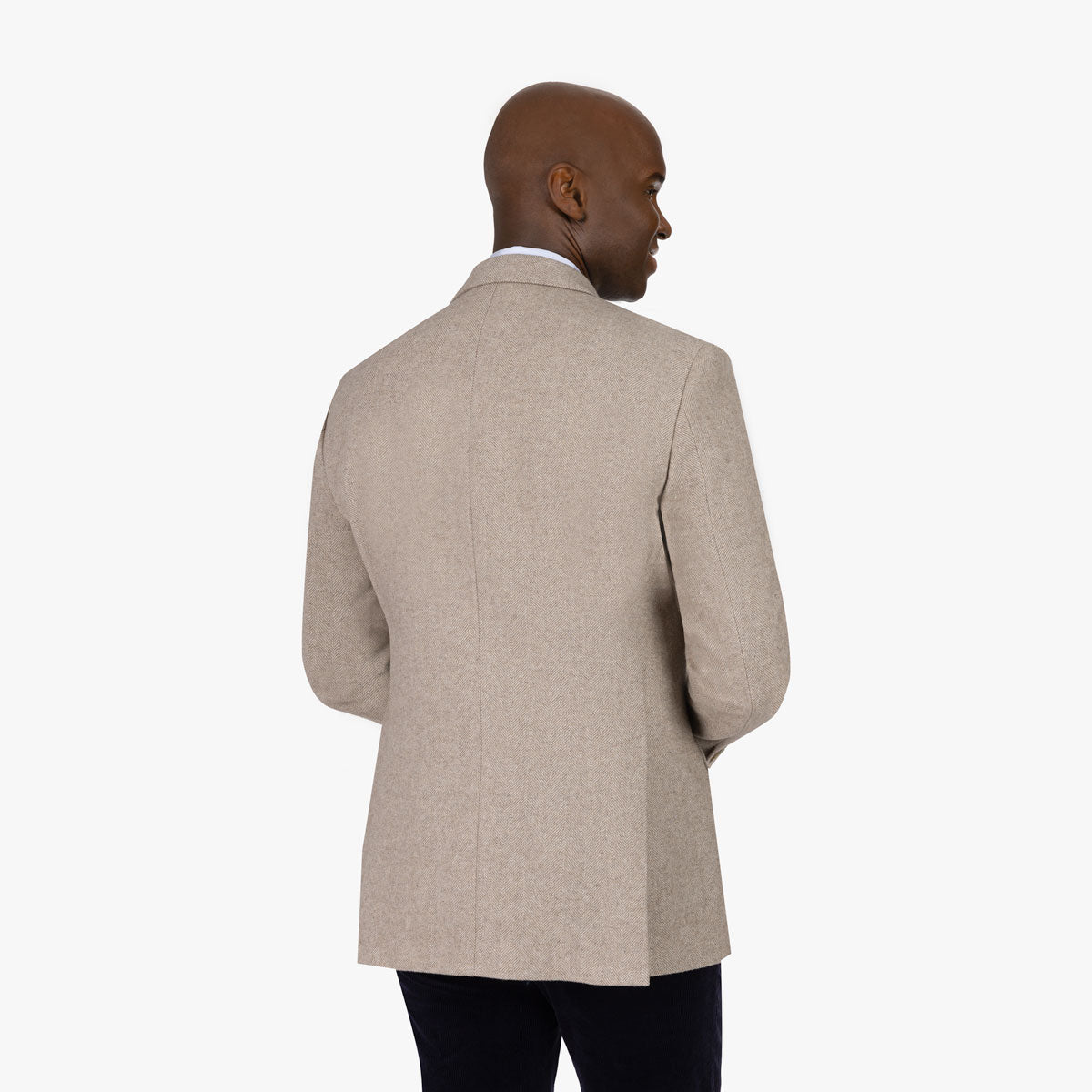 Sakko Prato mit Fischgrätmuster in Beige beige/gemustert Bild 3