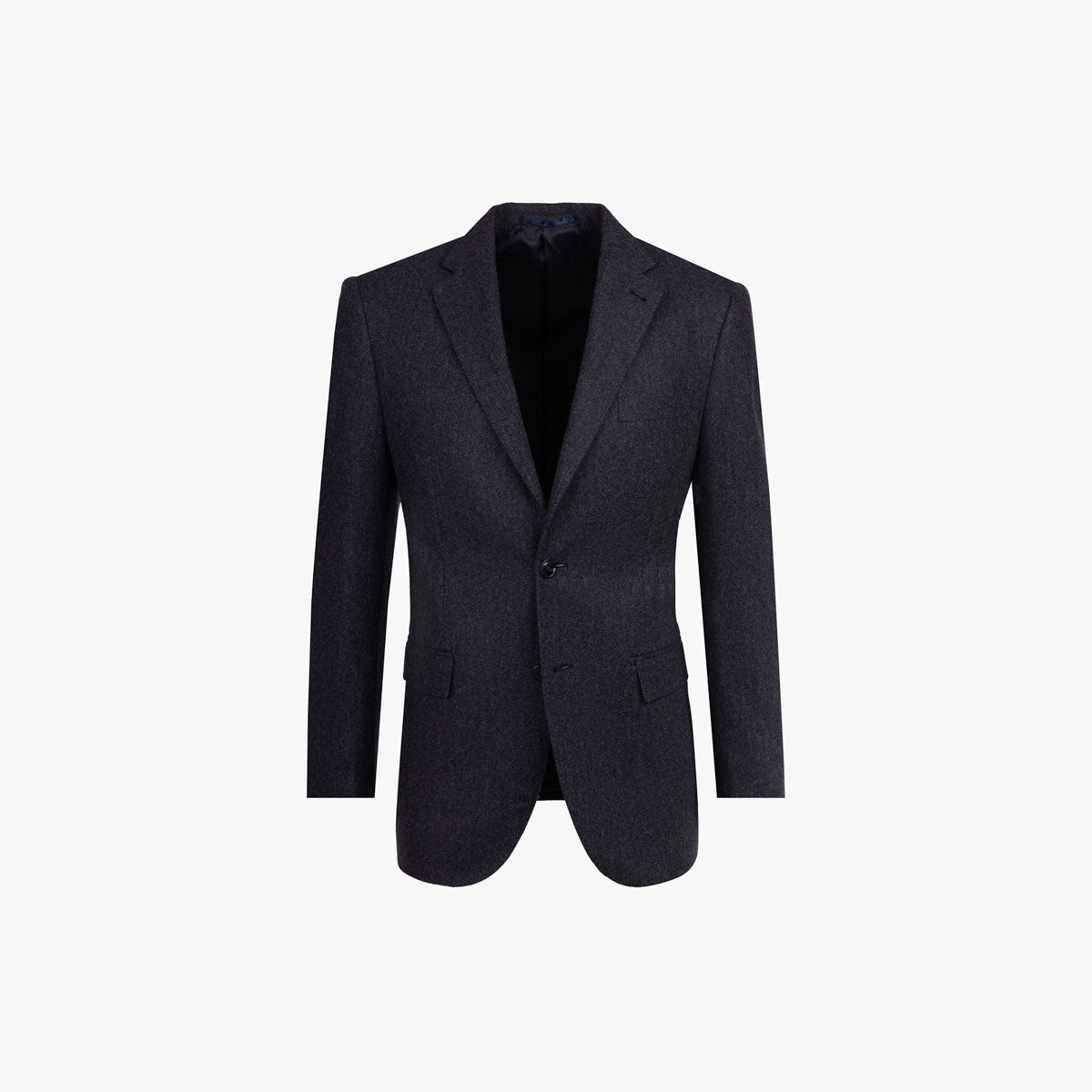 Sakko Prato mit Kaschmir und Fischgrat in blau blau/gemustert Bild 5