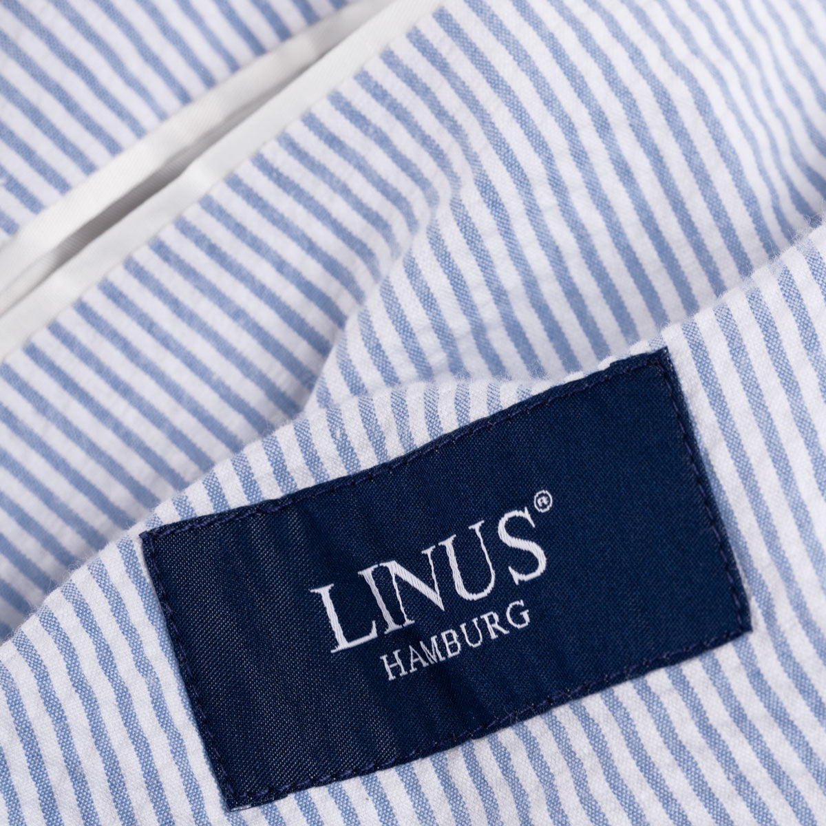 Sakko Prato mit Seersucker Struktur in hellblau gestreift hellblau/gestreift Bild 6